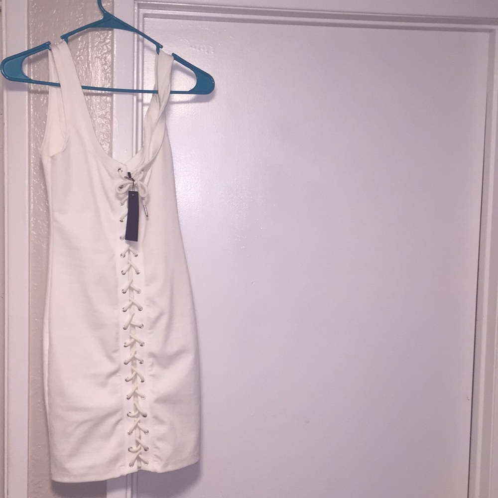 Maniere De Voir Off white Badge Dress